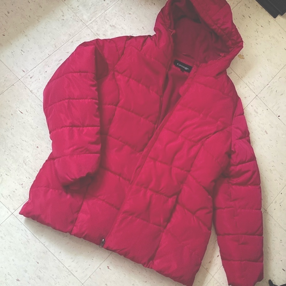 Pink Winter Puffer Coat
